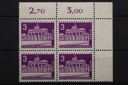 Berlin, MiNr. 231, Viererblock, Ecke Rechts Oben, Postfrisch - Unused Stamps