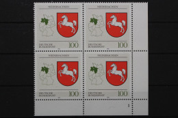 Deutschland, MiNr. 1662, 4er Block Ecke Re. Unten FN 1, Postfrisch - Neufs