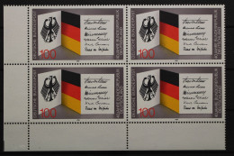 Deutschland, MiNr. 1421, Viererblock, Ecke Li. Unten, Postfrisch - Unused Stamps