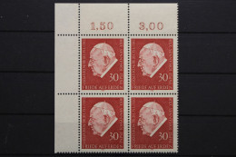 Deutschland, MiNr. 609, Viererblock, Ecke Li. Oben, Postfrisch - Unused Stamps