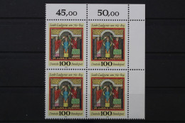 Deutschland, MiNr. 1610, Viererblock, Ecke Re. Oben, Postfrisch - Unused Stamps