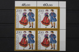 Deutschland, MiNr. 1700, Viererblock, Ecke Re. Oben, Postfrisch - Unused Stamps