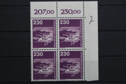 Deutschland, MiNr. 994, Viererblock, Ecke Re. Oben, Postfrisch - Unused Stamps