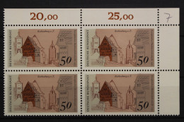 Deutschland, MiNr. 861, Viererblock, Ecke Re. Oben, Postfrisch - Unused Stamps