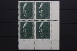 Deutschland, MiNr. 876, 4er Block, Ecke Re. U., FN 2, Postfrisch - Unused Stamps