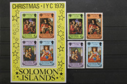 Salomoninseln, MiNr. 401-404 + Block 7, Postfrisch - Salomon (Iles 1978-...)