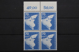 Deutschland, MiNr. 852, Viererblock, Oberrand, Postfrisch - Unused Stamps