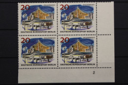 Berlin, MiNr. 256, Viererblock, Ecke Re. Unten, FN 2, Postfrisch - Unused Stamps