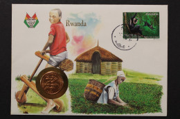 Ruanda, Numisbrief, 1990 - Sonstige & Ohne Zuordnung