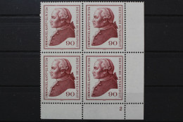 Deutschland, MiNr. 806 Viererblock, Ecke Re. U., FN 2, Postfrisch - Unused Stamps