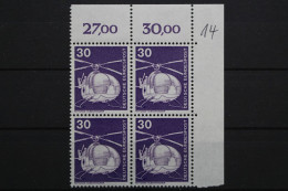 Deutschland, MiNr. 849, Viererblock, Ecke Rechts Oben, Postfrisch - Unused Stamps