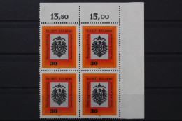 Deutschland, MiNr. 658 Viererblock, Ecke Re. Oben, Postfrisch - Unused Stamps