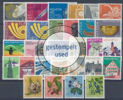 Schweiz, MiNr. 988-1016, Jahrgang 1973, Gestempelt - Sonstige & Ohne Zuordnung