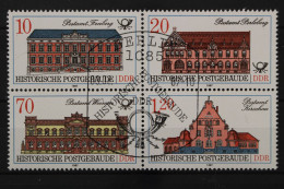 DDR, MiNr. 3069 PF I, Viererblock, Gestempelt - Abarten Und Kuriositäten