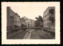 Fotografie Unbekannter Fotograf, Ansicht Meissen / Elbe, Partie Am Kanal  - Lieux