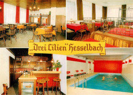 73910028 Hesselbach Odenwald Gasthaus Pension Drei Lilien Mit Hallenbad Gastraeu - Autres & Non Classés