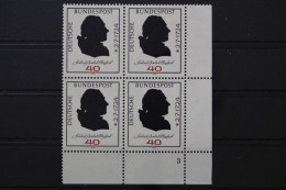 Deutschland, MiNr. 809Viererblock, Ecke Re. U., FN 3, Postfrisch - Unused Stamps