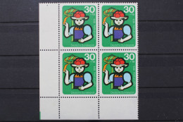 Deutschland, MiNr. 801 Viererblock, Ecke Links Unten, Postfrisch - Unused Stamps