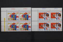 DDR, MiNr. 2724-2725, Viererblock, Ecke Links Oben, Postfrisch - Autres & Non Classés