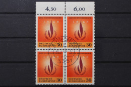 Deutschland (BRD), MiNr. 575, Viererblock, Oberrand, Gestempelt - Used Stamps