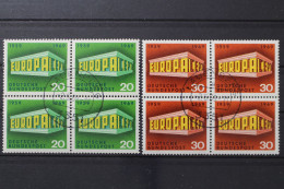 Deutschland (BRD), MiNr. 583-584, Viererblock, Gestempelt - Gebruikt