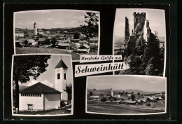 AK Schweinhütt, Kirche Und Ruine  - Other & Unclassified