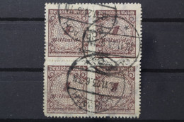 Deutsches Reich, MiNr. 325 B HT, Viererblock, Gestempelt, Geprüft Infla - Gebraucht