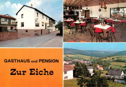 73910002 Weiten-Gesaess Michelstadt Gasthaus Pension Zur Eiche Gastraum Panorama - Michelstadt