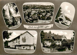 73910001 Groetzingen Karlsruhe Kirche Panorama Schule Schloss - Karlsruhe