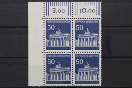 Deutschland, MiNr. 509 V, Viererblock, Ecke Li. Oben, Postfrisch - Neufs