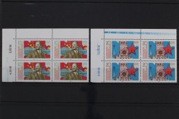 DDR, MiNr. 3130-3131, Viererblock, Ecke Links Oben, Postfrisch - Autres & Non Classés