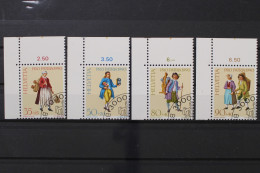 Schweiz, MiNr. 1417-1420, Ecken Links Oben, Gestempelt - Unused Stamps