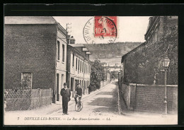 CPA Deville-les-Rouen, La Rue Alsace-Lorraine  - Rouen