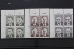 DDR, MiNr. 2920-2922, Viererblock, Ecke Links Oben, Postfrisch - Autres & Non Classés