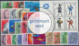 Schweiz, MiNr. 1017-1045, Jahrgang 1974, Gestempelt - Other & Unclassified