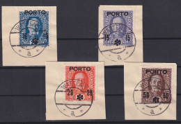 Österreich Portomarken P 60-63 Luxus Briefstücke WATTENS 8.5.1818 - Postage Due