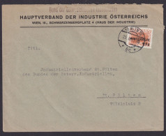 Österreich Brief EF 24 Gr. Winterhilfe Hauptverband Industrie Bund Der - Storia Postale