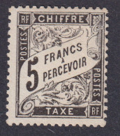 Frankreich Porto 23 5 Fr Selt. Marke Luxus Ungebraucht (X) Sign Kat 3.200 Für X - Lettres & Documents