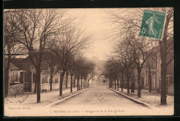 CPA Houdan /S.-et-O.), Perspective De La Rue De Paris  - Houdan