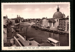 Cartolina Venezia, Chiesa Di S. Simeone, Ponte Degli Scalzi E Canal Grande  - Venezia (Venice)