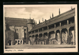 AK Königsberg, Passanten Im Schlosshof  - Ostpreussen