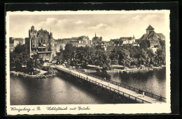 AK Königsberg, Schlossteich Mit Brücke  - Ostpreussen