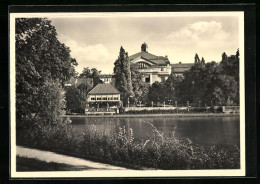 AK Königsberg, Uferpartie Mit Stadthalle  - Ostpreussen