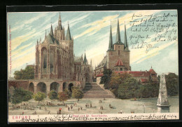 Präge-Lithographie Erfurt, Dom Und St. Severikirche  - Erfurt