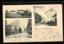 AK Engelberg, Strassenpartie, Wasser, Feld Mit Gehöft  - Sonstige & Ohne Zuordnung