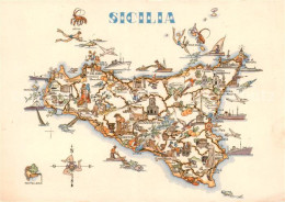 73802617 Sicilia IT Inselkarte  - Other & Unclassified