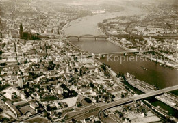 73802475 Koeln  Rhein Dom Hohenzollernbruecke Deutzer Bruecke Severinsbruecke  - Koeln