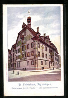 Künstler-AK Sigmaringen, St. Fidelishaus  - Sigmaringen