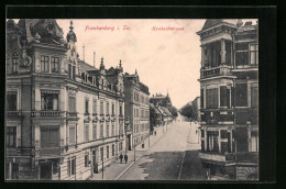 AK Frankenberg I. Sa., Humboldtstrasse Mit Passanten  - Frankenberg