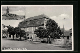 AK Kelbra /Kyffh., Gasthaus Preussischer Hof, Denkmal  - Kelbra